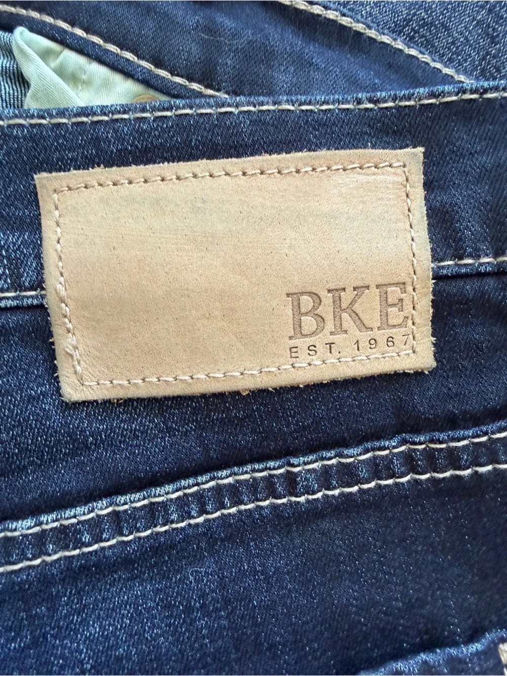 BKE Tyler Straight Leg Dark Wash Jeans Men’s 38x34 Stretch Denim Buckle